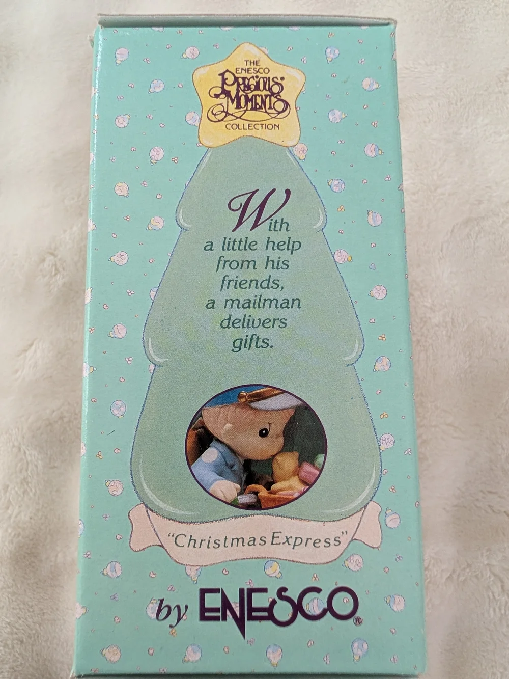 Vintage Precious Moments “Christmas Express” Christmas ornament from the Enesco